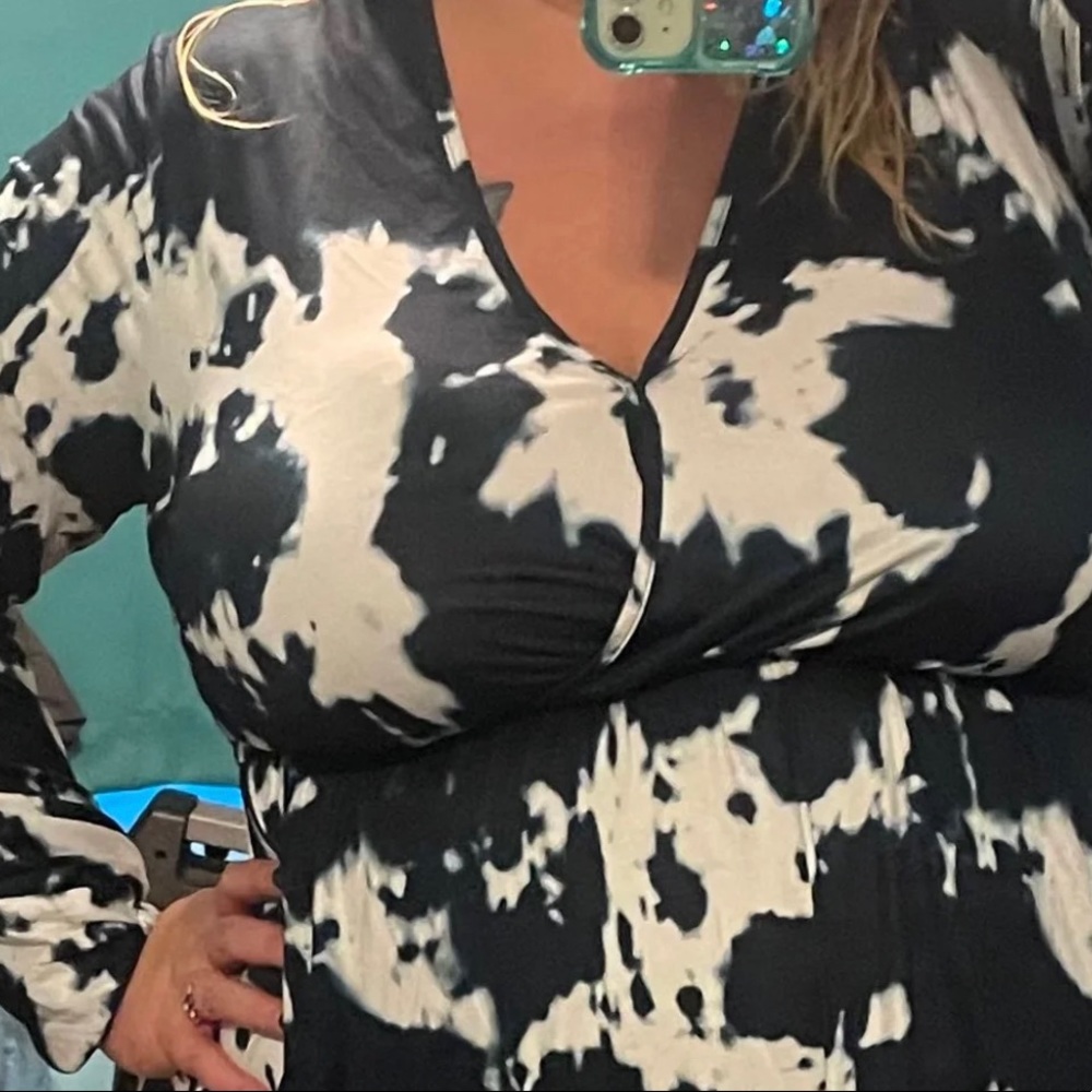 Long sleeve tie dye 3X dress NEW